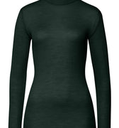 Celeste Wool And Silk Turtleneck Top | Dark Malachite 70818-2709